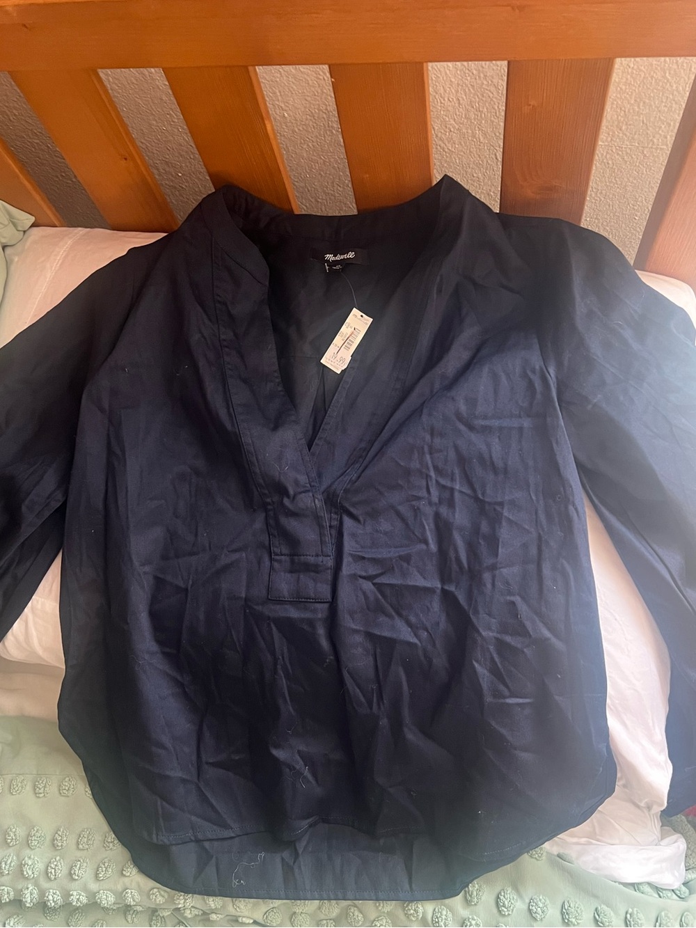 Madewell Navy Lightweight Top - Picture 3 of 4